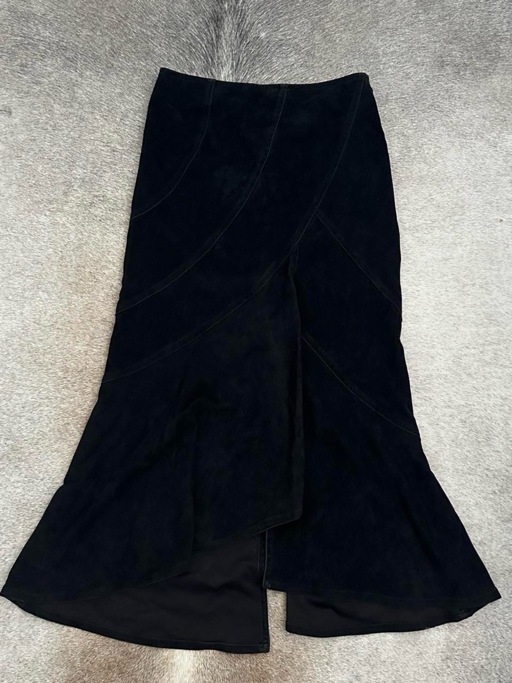 Black Flared Midi Skirt - Classic Women's Skirt
